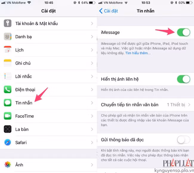 7 cách sửa lỗi không thể gửi tin nhắn trên iPhone ảnh 5