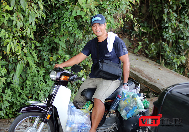 nghiện nhặt rác, Sơn Trà, môi trường, Đà Nẵng, VietTimes