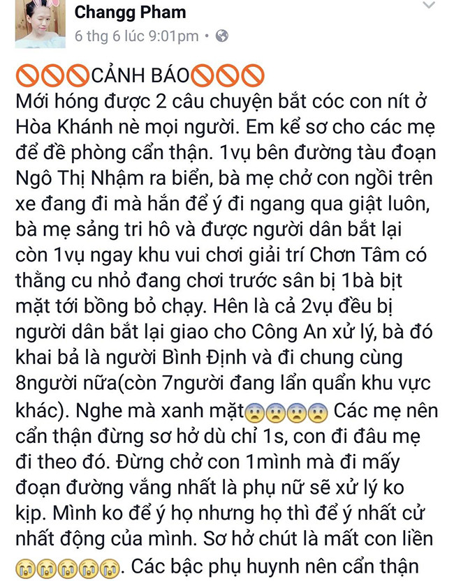 Tài khoản facebook có tên 