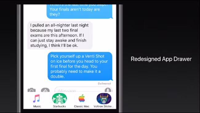 Giao diện ứng dụng Tin nhắn dược thiết kế lại, dễ dùng và nhiều tính năng hơn.