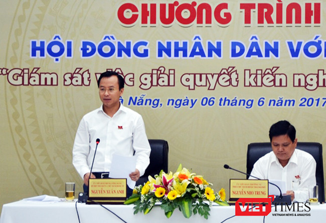 VietTimes, Đà Nẵng, ô nhiễm môi trường, Bí thư Thành ủy, Nguyễn Xuân Anh, tiếp xúc cửu tri, HĐND