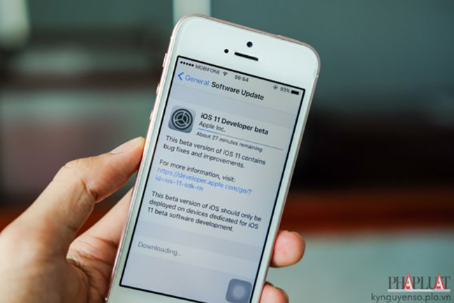 Tải và cài đặt iOS 11 cho iPhone