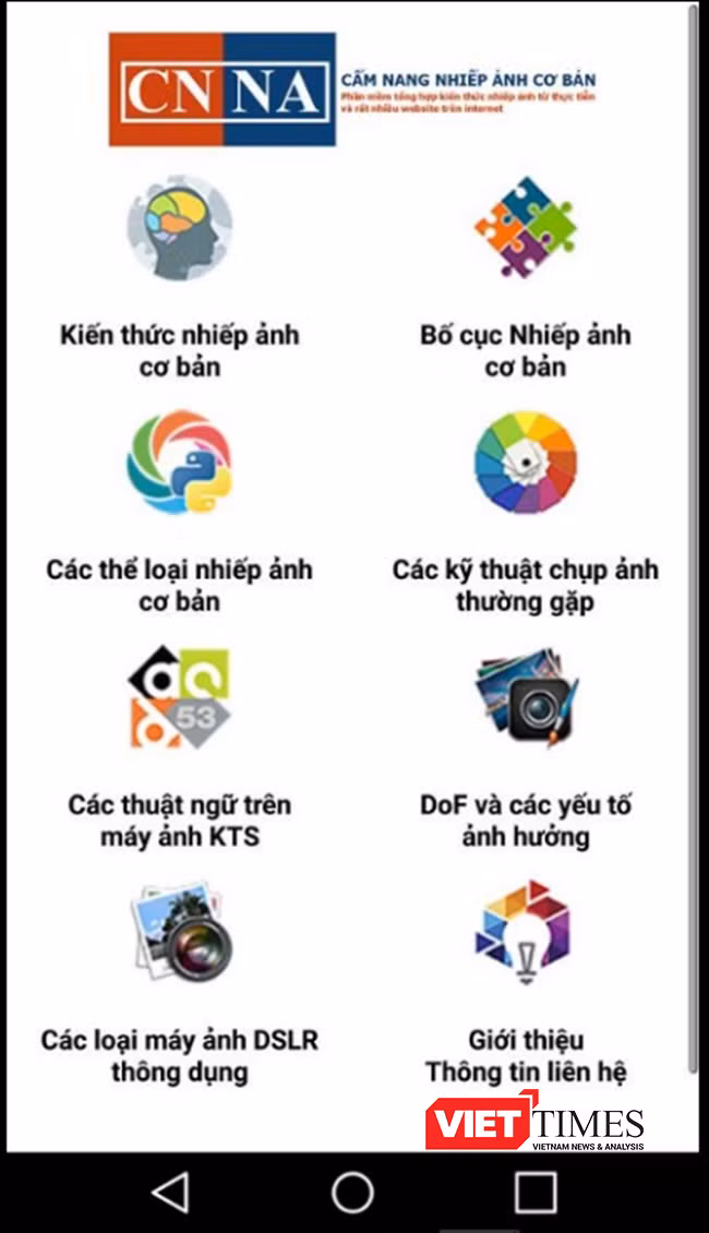 Đà Nẵng, ứng dụng, di động, cẩm nang, nhiếp ảnh, phần mềm, VietTimes