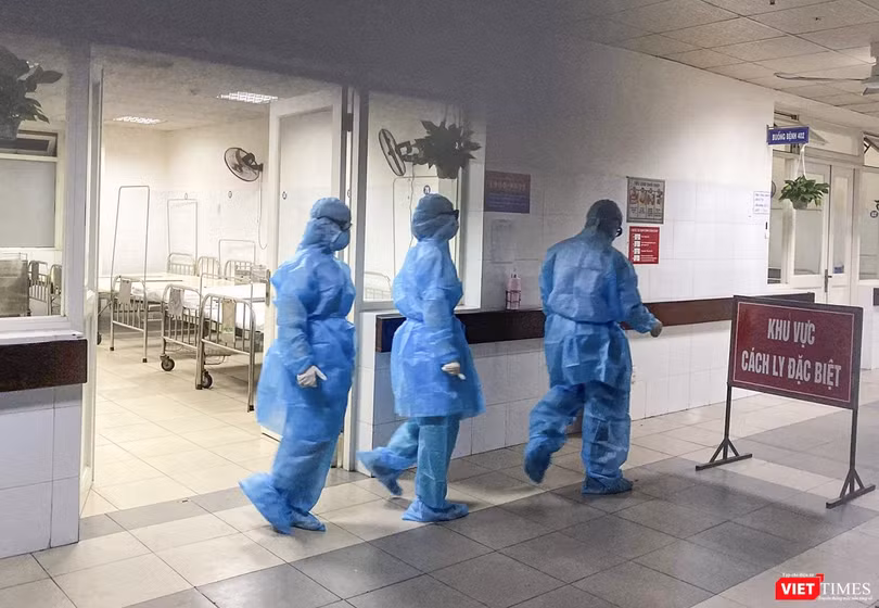 Khu vực cách ly điều trị bệnh nhân mắc COVID-19