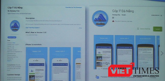VietTimes, Sở TT&TT, Sở GTVT, Đà Nẵng, Họp báo công bố, ứng dụng trên di động, Góp ý, Danabus
