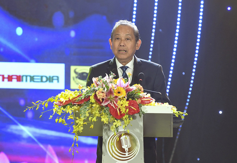 Phó Thủ tướng Thường trực Trương Hòa Bình phát biểu tại lễ khai mạc. Ảnh: VGP/Lê Sơn