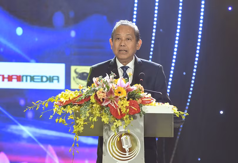 Phó Thủ tướng Thường trực Trương Hòa Bình phát biểu tại lễ khai mạc. Ảnh: VGP/Lê Sơn