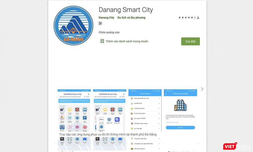 Ứng dụng DaNang Smart City trên di động vừa được Đà Nẵng đưa vào sử dụng