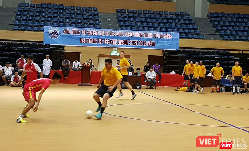 Tham gia thi đấu thể thao với các lực lượng tại Đà Nẵng