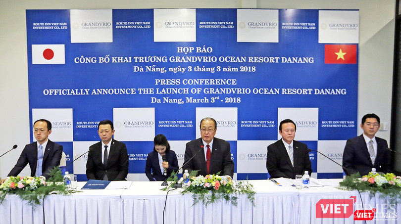 Chiều 3/3, tại Quảng Nam, Tập đoàn Du lịch hàng đầu Nhật Bản Route Inn Group đã tổ chức Họp báo, chính thức đưa Khu nghỉ dưỡng Grandvrio Ocean Resort Da Nang