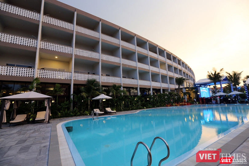 Một góc Khu nghỉ dưỡng Grandvrio Ocean Resort Da Nang tại phường Điện Ngọc, thị xã Điện Bàn, tỉnh Quảng Nam.