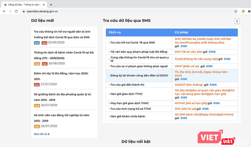 Ứng dụng tra cứu cơ sở dữ liệu trên Cổng dịch vụ dữ liệu mở TP Đà Nẵng Ứng dụng tra cứu cơ sở dữ liệu trên Cổng dịch vụ dữ liệu mở TP Đà Nẵng