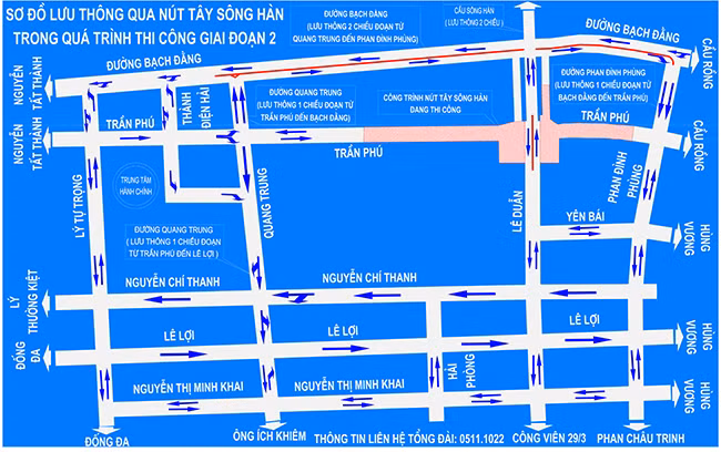 VietTimes, UBND TP Đà Nẵng, phân luồng giao thông, Nút giao thông, Cầu Sông Hàn, lưu thông, 2 chiều