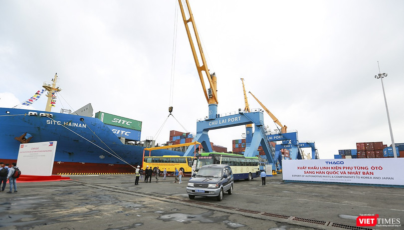 Cảng Chu Lai (Núi Thành, Quảng Nam) do Công ty CP Tập đoàn Trường Hải (THACO) đầu tư