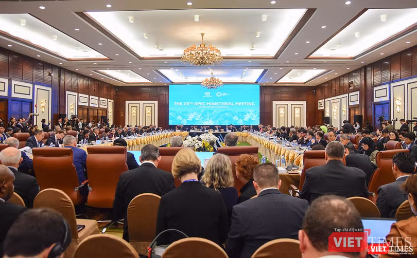 Hội nghị liên Bộ trưởng Ngoại giao - Kinh tế (AMM) lần thứ 29 thống nhất trình văn kiện với 4 nội dung quang trọng lên Hội nghị thượng đỉnh APEC diễn ra trong ngày mai