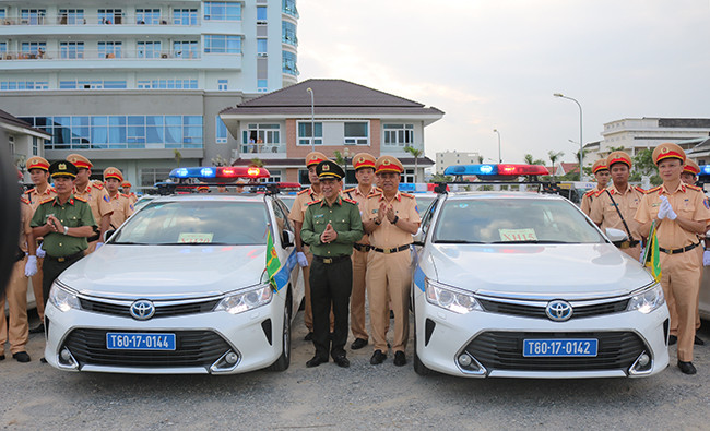 Lực lượng CSGT quyết tâm đảm bảo an toàn tuyệt đối cho Tuần lễ cấp cao APEC 2017 ảnh 13