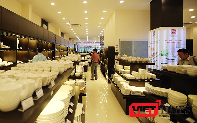Gốm Minh Long I, showroom, Đà Nẵng, đồ gia dụng, chén bát, VietTimes