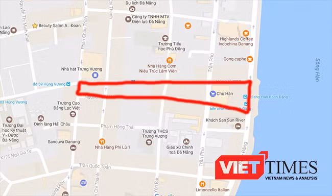 Khu vực quy hoạch Quảng trường trung tâm TP Đà Nẵng