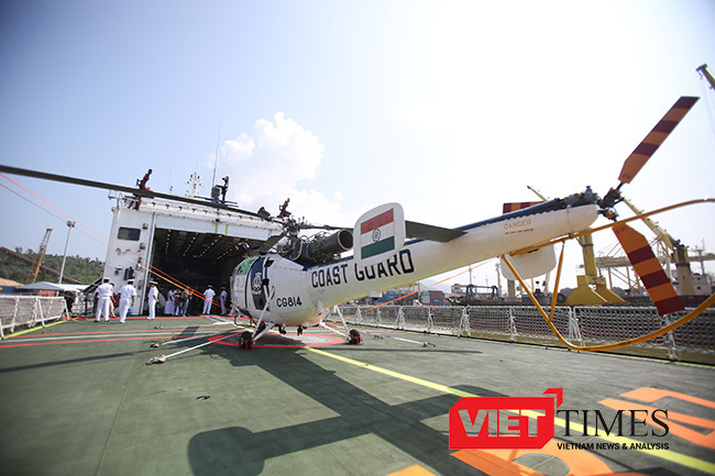 cảnh sát biển, tuần tra bờ biển, Ấn Độ, đến Đà Nẵng, máy bay, chiến hạm, khu trục, VietTimes
