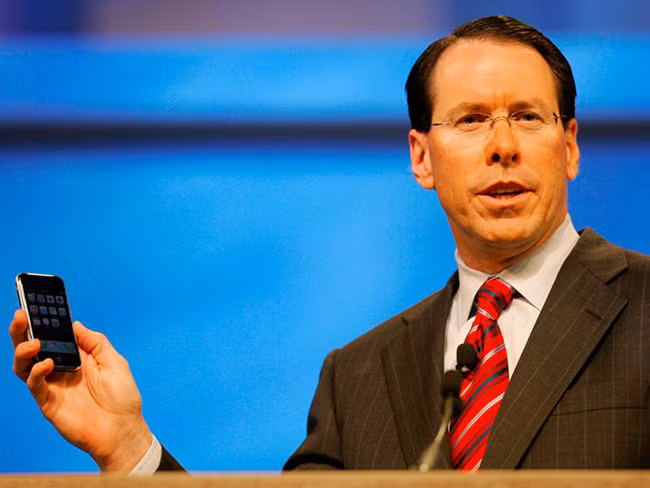 Randall Stephenson, Giám đốc điều hành của AT&T. Ảnh: AP.