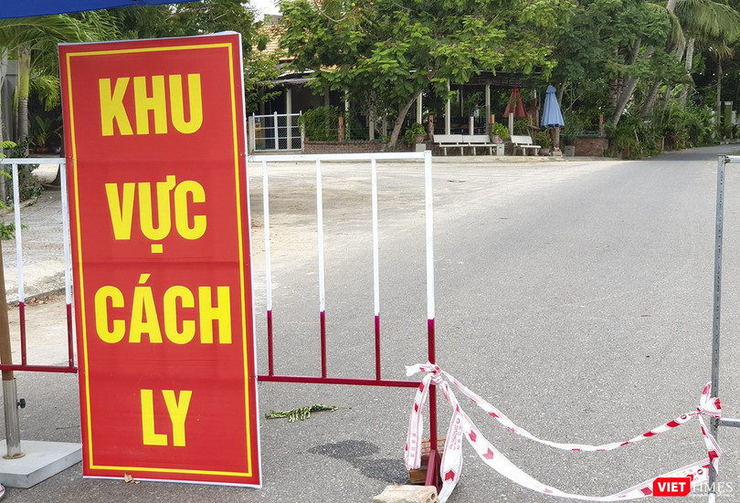 Khối phố Thịnh Mỹ, phường Cẩm An, TP Hội An, Quảng Nam bị phong tỏa, cách ly