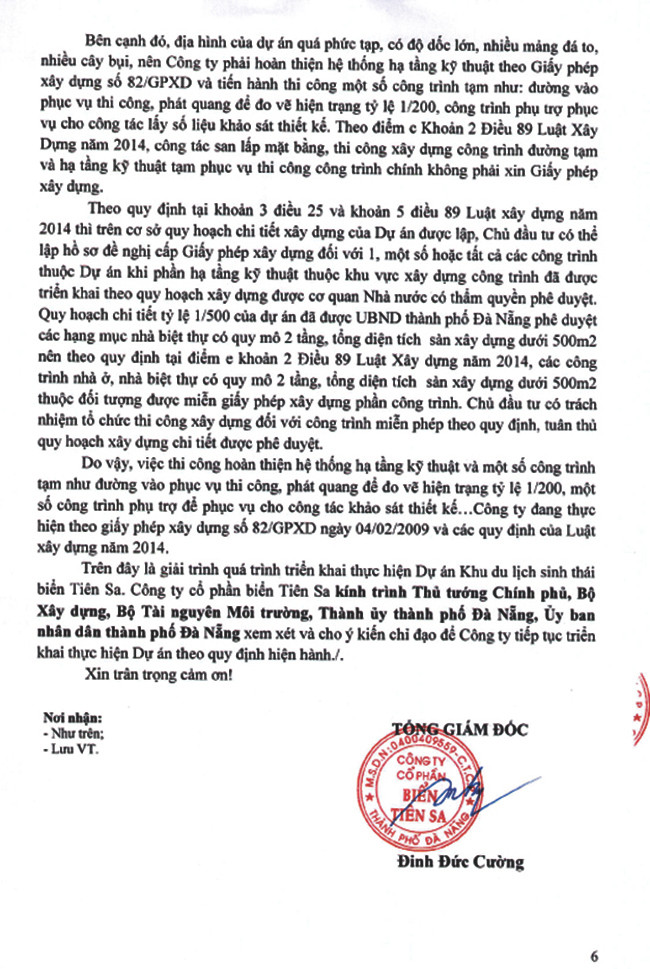 Dự án, băm nát, bán đảo Sơn Trà, Đà Nẵng, Chủ đầu tư, bác bỏ, kết luận Thành ủy khu du lịch