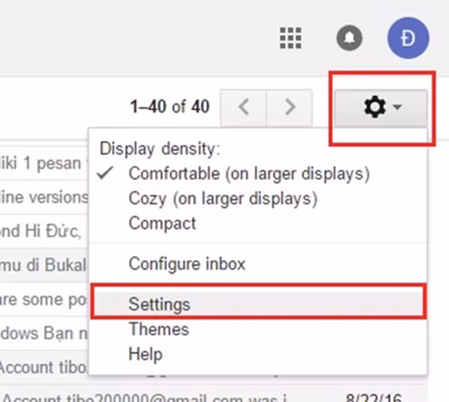 Tại trang Settings, bạn chọn thẻ Labs, sau đó tìm và đánh dấu chọn Enable của mục Preview Pane.