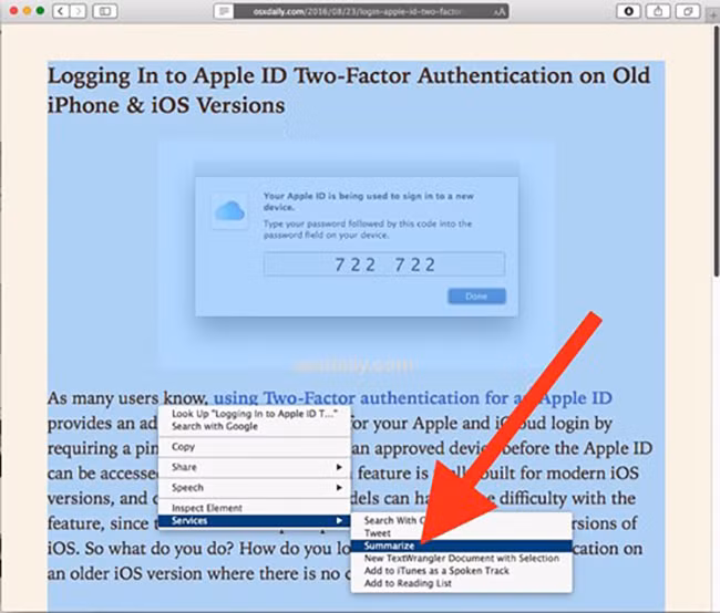 MacOS: Tóm lược nội dung văn bản với Summarize ảnh 2