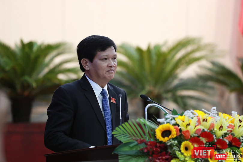 Ông Nguyễn Nho Trung-Phó Chủ tịch HĐND TP Đà Nẵng phát biểu khai mạc phiên họp