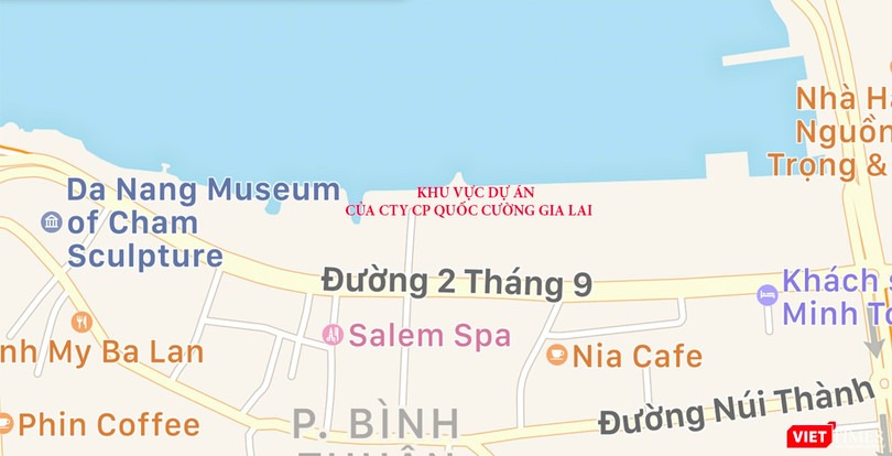 UBND TP Đà Nẵng vừa có văn bản gửi các cơ quan chức năng về việc tạm ngừng cấp phép xây dựng và chuyển nhượng BĐS thuộc dự án Tổ hợp Khu dân cư, Thương mại - Dịch vụ tại đường 2/9 (quận Hải Châu, TP Đà Nẵng) của Công ty CP Quốc Cường Gia Lai.