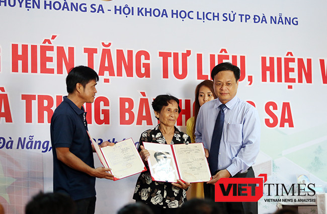 Đà Nẵng, Hoàng Sa, hiện vật, trao tặng, chủ quyền, bằng chứng pháp lý, VietTimes