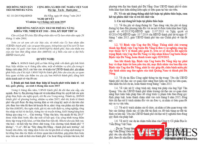Liệu có hay không việc chính quyền Đà Nẵng 
