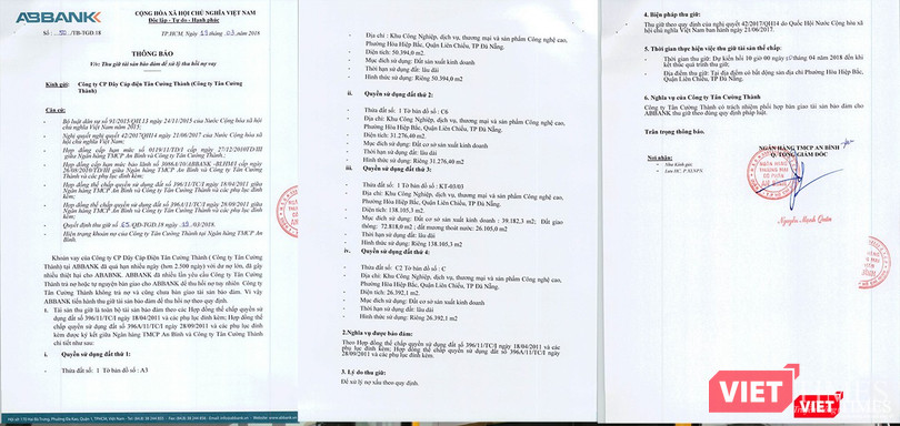 Văn bản Thông báo thu hthông báo 