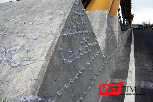 Đà Nẵng, Cầu Rồng, nứt, sông Hàn, Sở GTVT, ụ vòm, sự cố, VietTimes