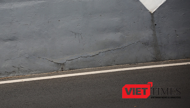 Đà Nẵng, Cầu Rồng, nứt, sông Hàn, Sở GTVT, ụ vòm, sự cố, VietTimes