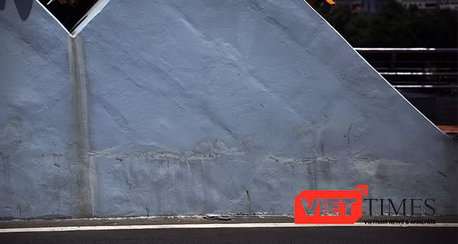 Đà Nẵng, Cầu Rồng, nứt, sông Hàn, Sở GTVT, ụ vòm, sự cố, VietTimes