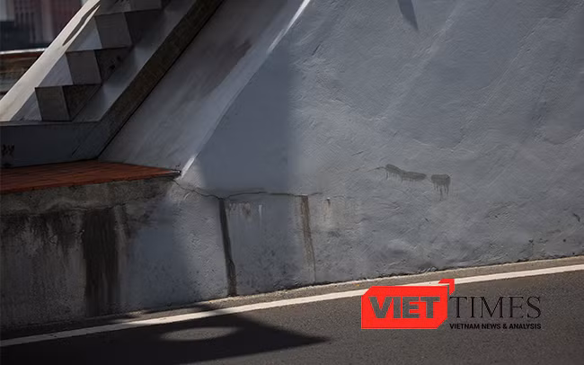 Đà Nẵng, Cầu Rồng, nứt, sông Hàn, Sở GTVT, ụ vòm, sự cố, VietTimes