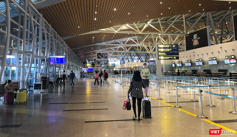Một góc Sân bay quốc tế Đà Nẵng trong mùa dịch COVID-19