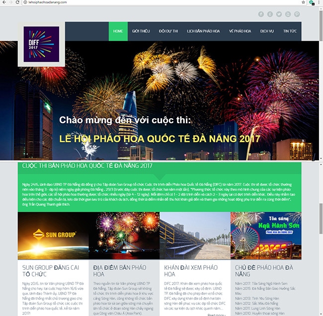 VietTimes, Sở TT&TT, Đà Nẵng, cảnh báo, website giả mạo, đơn vị tổ chức, Lễ hội pháo hoa Quốc tế, DIFF