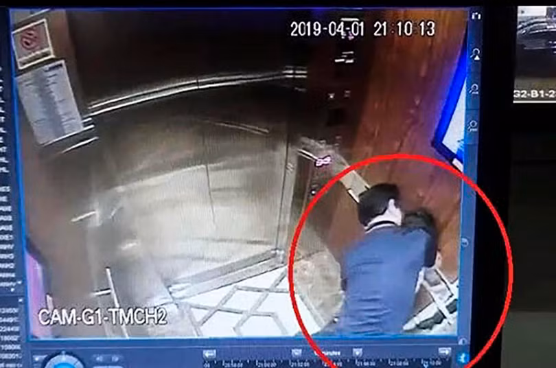 Hình ảnh người đàn ông sàm sỡ bé gái trong thang máy tại TP HCM được cho là ông Nguyễn Hữu Linh-nguyên là Phó Viện trưởng Viện kiểm sát nhân dân TP Đà Nẵng