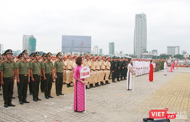 Các lực lượng tại Lễ xuất quân diễn ra sáng 24/10