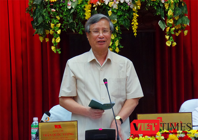 Chủ nhiệm Ủy ban kiểm tra Trung ương Trần Quốc Vượng đánh giá cao kết quả mà Đà Nẵng đã đạt được