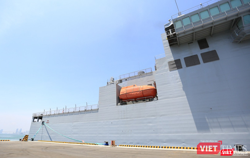 Sức mạnh của tàu hộ vệ tên lửa INS Kamorta và “siêu hậu cần” INS Shakti-Hải quân Ấn Độ ở Đà Nẵng ảnh 30