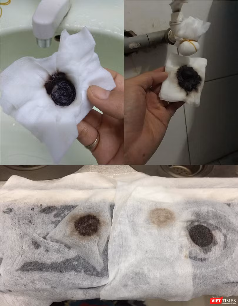 Dư luận và người dân Đà Nẵng mấy ngày nay lo lắng về chất lượng nước sinh hoạt khi chứng kiến cặn bẩn và vị lợ. (Ảnh: Nguyệt Cát)