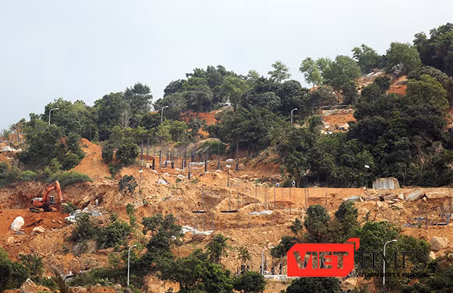 Một góc rừng Sơn Trà bị xày xới để xây dựng Dự án khu du lịch gây chú ý của dư luận trong và ngoài nước
