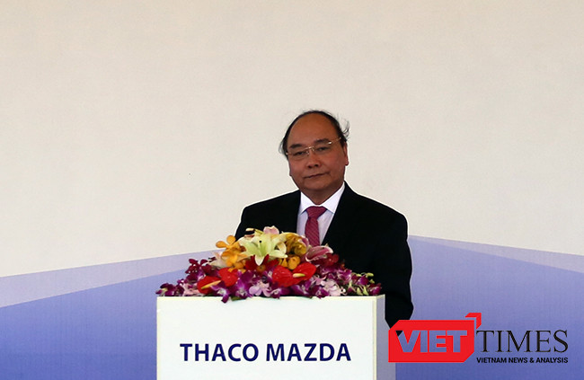 VietTimes, Thủ tướng Chính phủ, Nguyễn Xuân Phúc, khởi công xây dựng, Nhà máy sản xuất, lắp ráp xe ô tô, THACO, Mazda