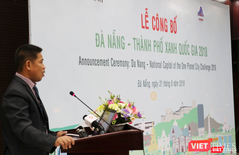 Ông Văn Ngọc Thịnh-Giám đốc Quốc gia WWF Việt Nam đánh giá cao nỗ lực của Đà Nẵng khi vinh dự trở thành “TP Xanh Quốc gia Việt Nam” giai đoạn 2017-2018.