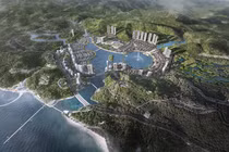 Phối cảnh dự án Khu dịch vụ du lịch phức hợp casino Vân Đồn. Ảnh: Sun Group