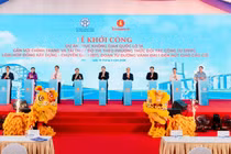 Lễ khởi công dự án trục không gian quốc lộ 1A gắn với chỉnh trang và tái thiết đô thị Ảnh: Vingroup