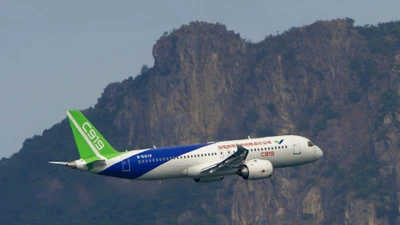 Máy bay chở khách C919 do Tập đoàn COMAC nghiên cứu phát triển. Ảnh: HK01,